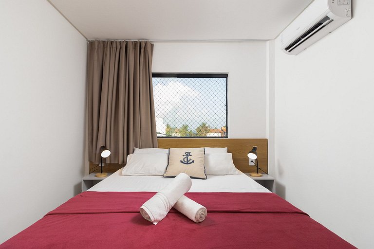 Lindo e Confortável Flat na Praia Tamandaré #201