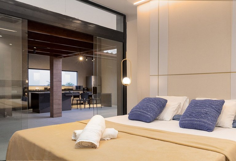 Jacuzzi 360° Rooftop Vista Mar Perto de Carneiros