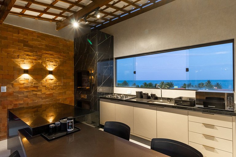 Jacuzzi 360° Rooftop Vista Mar Perto de Carneiros