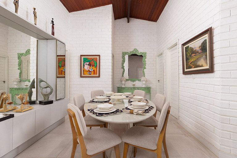 Casa 6 Suites p/ 20 - Sauna e Campo em Gravata