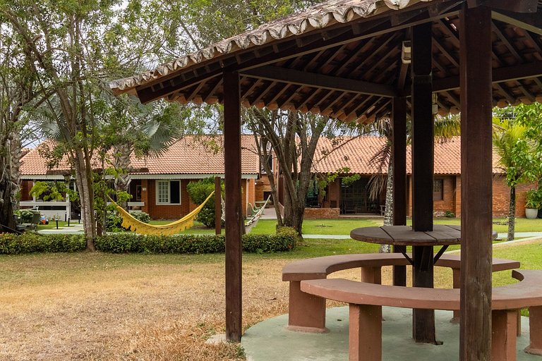 Casa 6 Suites p/ 20 - Sauna e Campo em Gravata