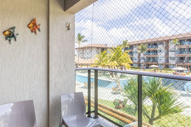 Luxuoso Flat Resort La Fleur Polinésia Muro Alto