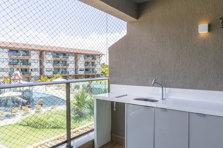 Luxuoso Flat Resort La Fleur Polinésia Muro Alto