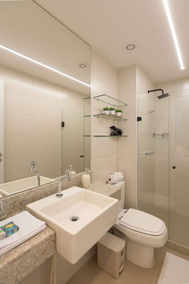 Flat ao lado do Riomar Shopping | Luxo em Recife