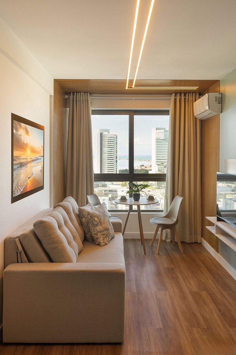 Flat ao lado do Riomar Shopping | Luxo em Recife