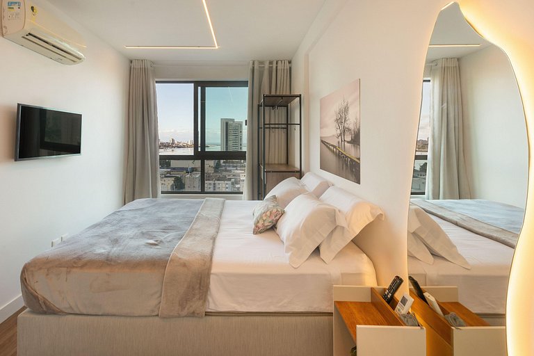 Flat ao lado do Riomar Shopping | Luxo em Recife