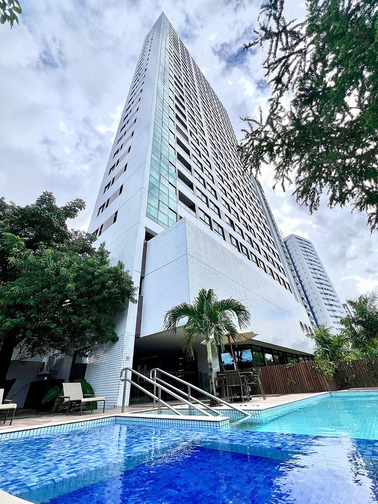 Flat ao lado do Riomar Shopping | Luxo em Recife