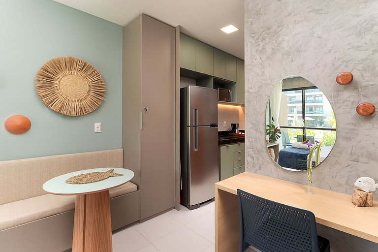 Flat Completo Varanda no Resort Malia - Muro Alto