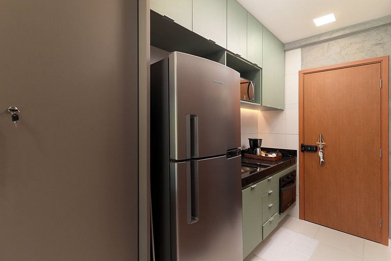 Flat Completo Varanda no Resort Malia - Muro Alto