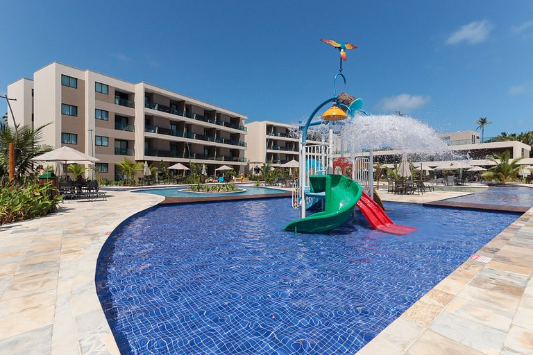 Flat Completo Varanda no Resort Malia - Muro Alto