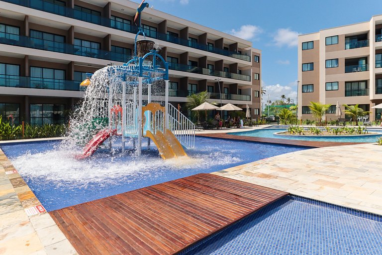 Flat Completo Varanda no Resort Malia - Muro Alto