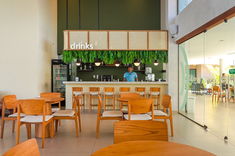 Flat Completo Varanda no Resort Malia - Muro Alto