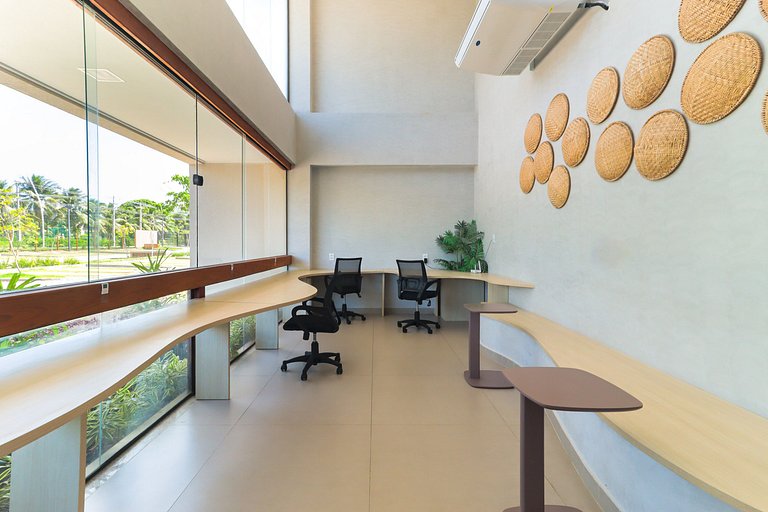 Flat Completo Varanda no Resort Malia - Muro Alto