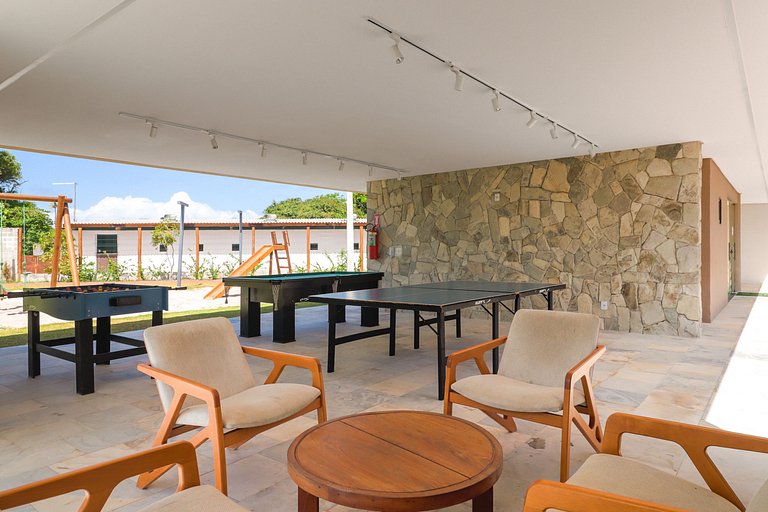 Flat Completo Varanda no Resort Malia - Muro Alto