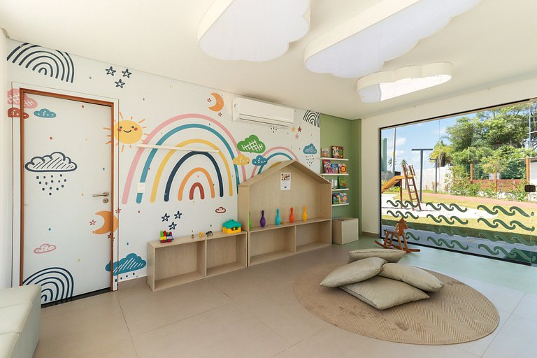 Flat Completo Varanda no Resort Malia - Muro Alto