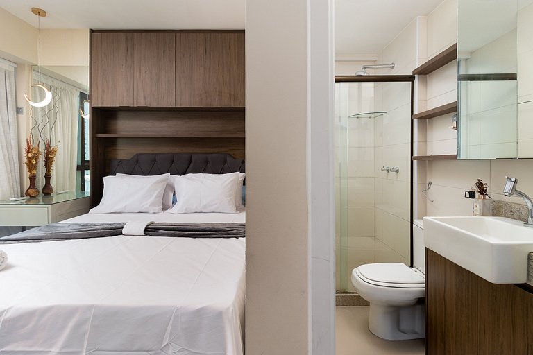 Flat 2 quartos Recife Luxo e Conforto