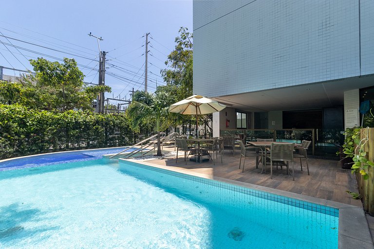 Flat 2 quartos Recife Luxo e Conforto