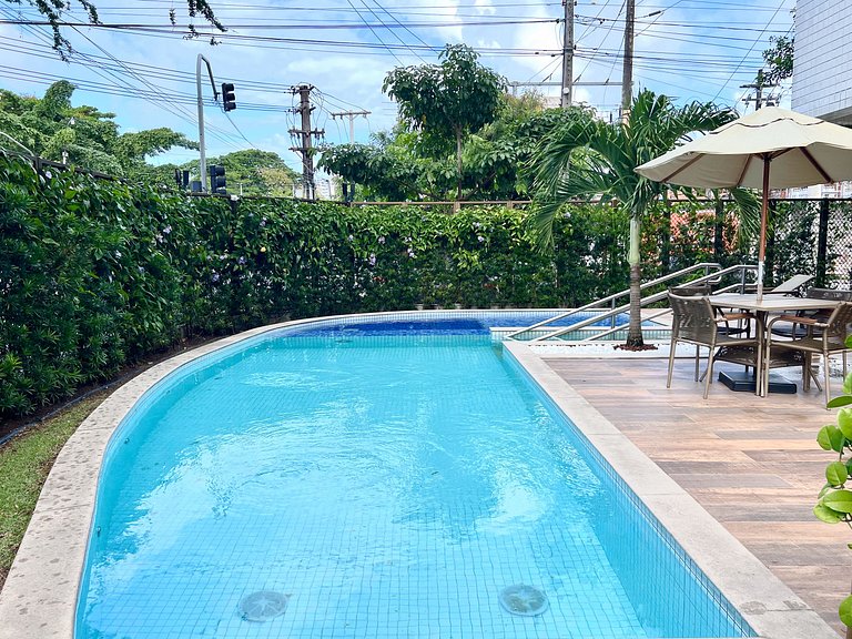 Flat 2 quartos Recife Luxo e Conforto