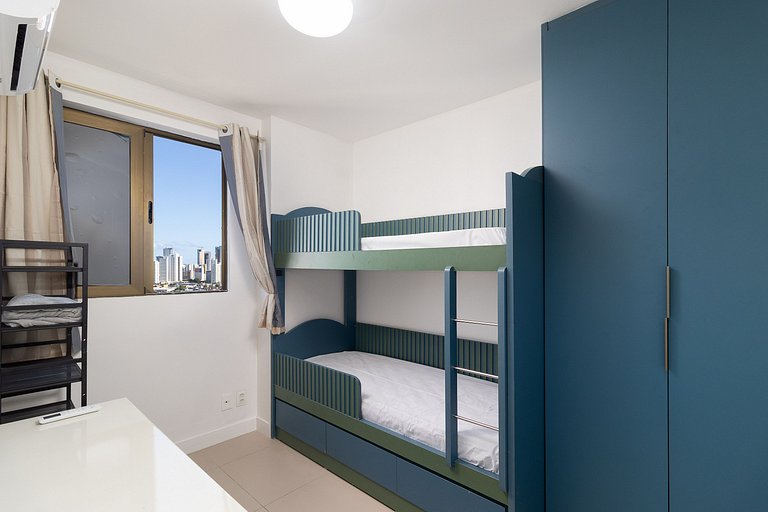 Flat 2 quartos Recife Luxo e Conforto