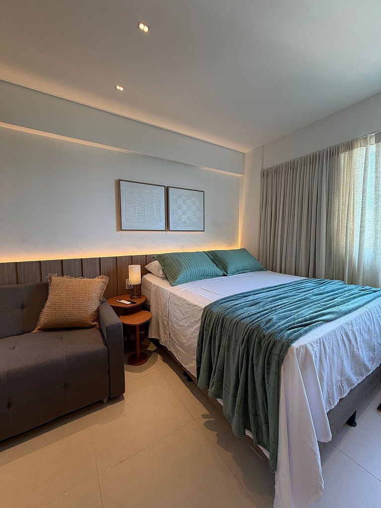 Studio Premium em Boa Viagem | 10 min do Aeroporto