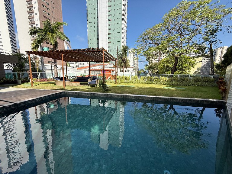 5min da Praia 10min do Aeroporto Flat Boa Viagem