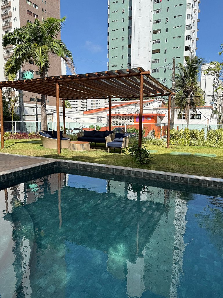 Studio Premium em Boa Viagem | 10 min do Aeroporto