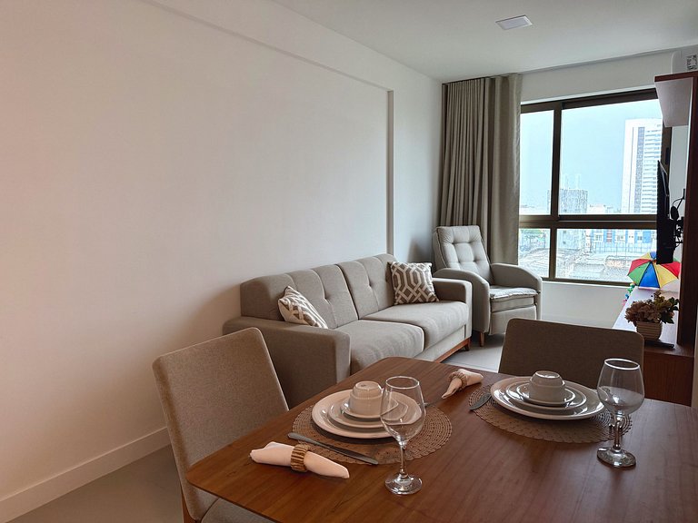 Flat ao lado do Rio Mar | JCPM | Hospital