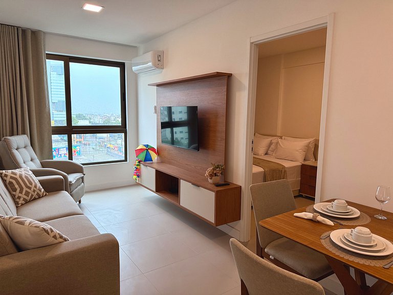 Flat ao lado do Rio Mar | JCPM | Hospital