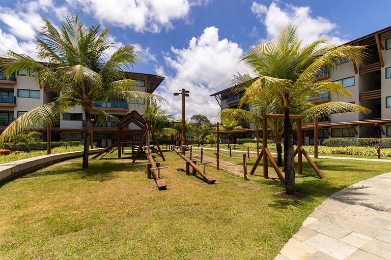 Flat Luxuoso Piscina Privativa Resort Polinésia