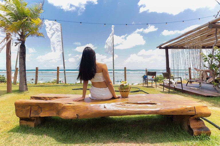 Flat Luxuoso Piscina Privativa Resort Polinésia