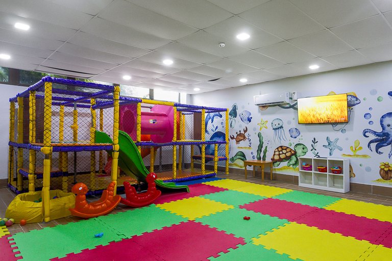 Flat Luxuoso Piscina Privativa Resort Polinésia