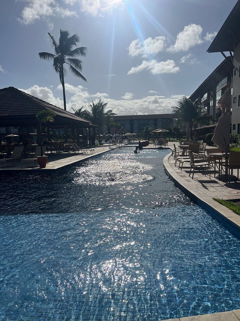 Flat Luxuoso Piscina Privativa Resort Polinésia