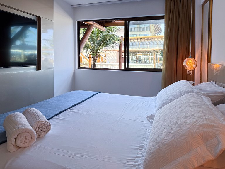 Flat Luxuoso Piscina Privativa Resort Polinésia