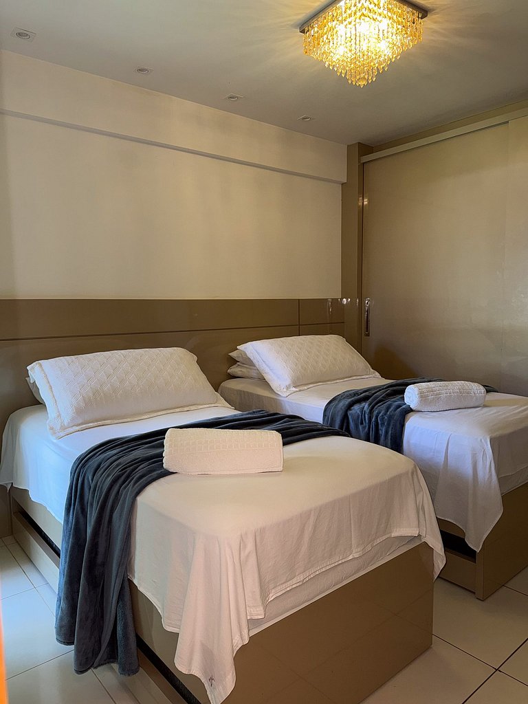 Flat Luxuoso Piscina Privativa Resort Polinésia