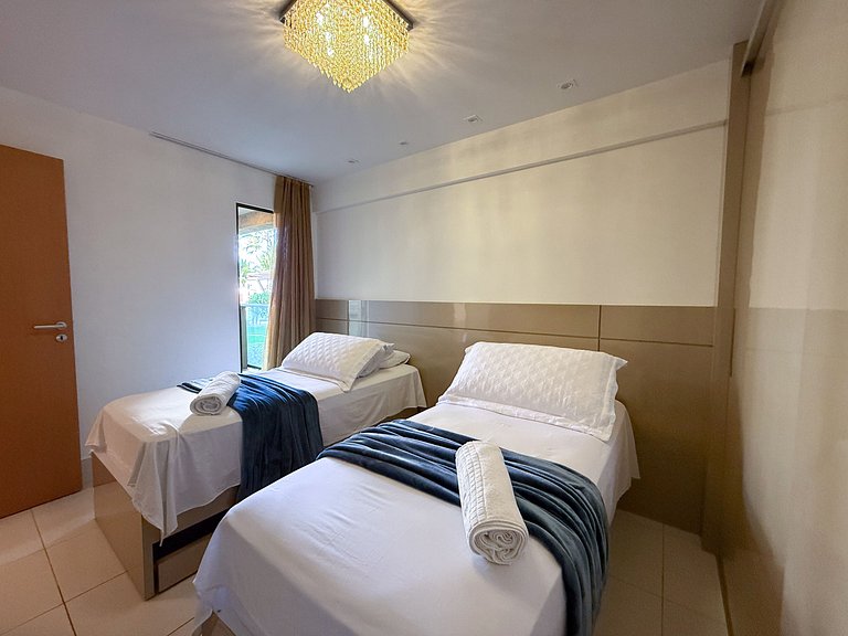 Flat Luxuoso Piscina Privativa Resort Polinésia