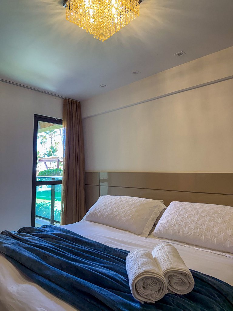 Flat Luxuoso Piscina Privativa Resort Polinésia