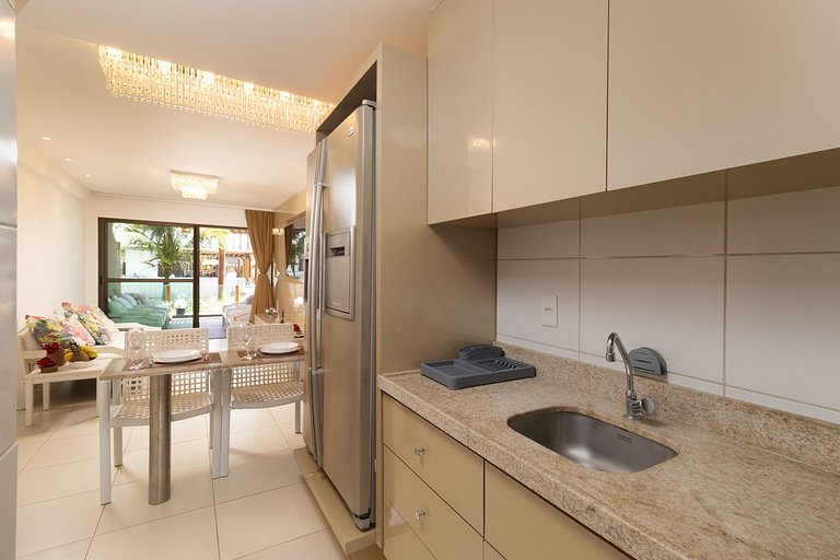 Flat Luxuoso Piscina Privativa Resort Polinésia