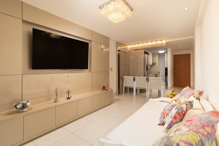 Flat Luxuoso Piscina Privativa Resort Polinésia