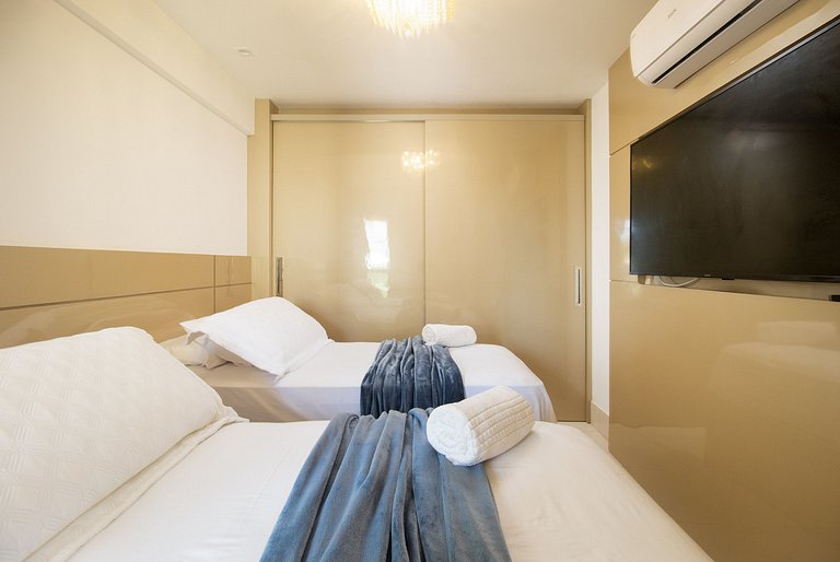 Flat Luxuoso Piscina Privativa Resort Polinésia