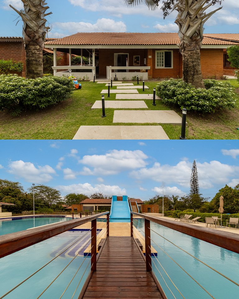 Casa 6 Suites p/ 20 - Sauna e Campo em Gravata