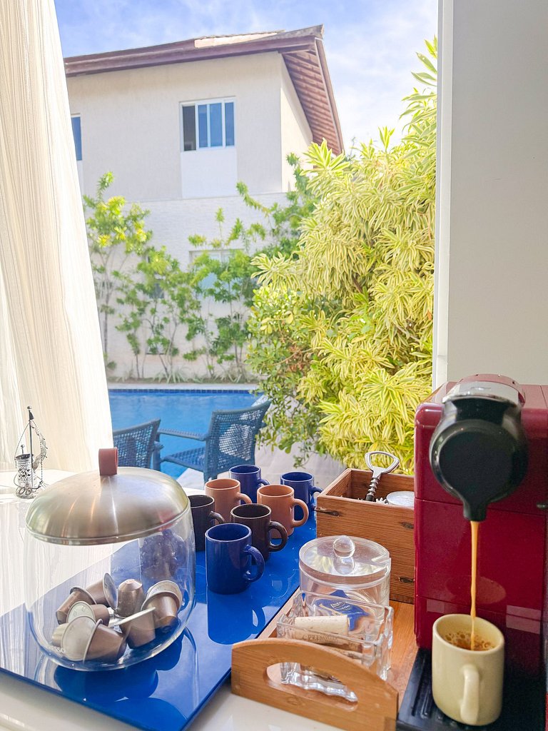 Casa Luxo Piscina Privativa Pé na Areia Muro Alto