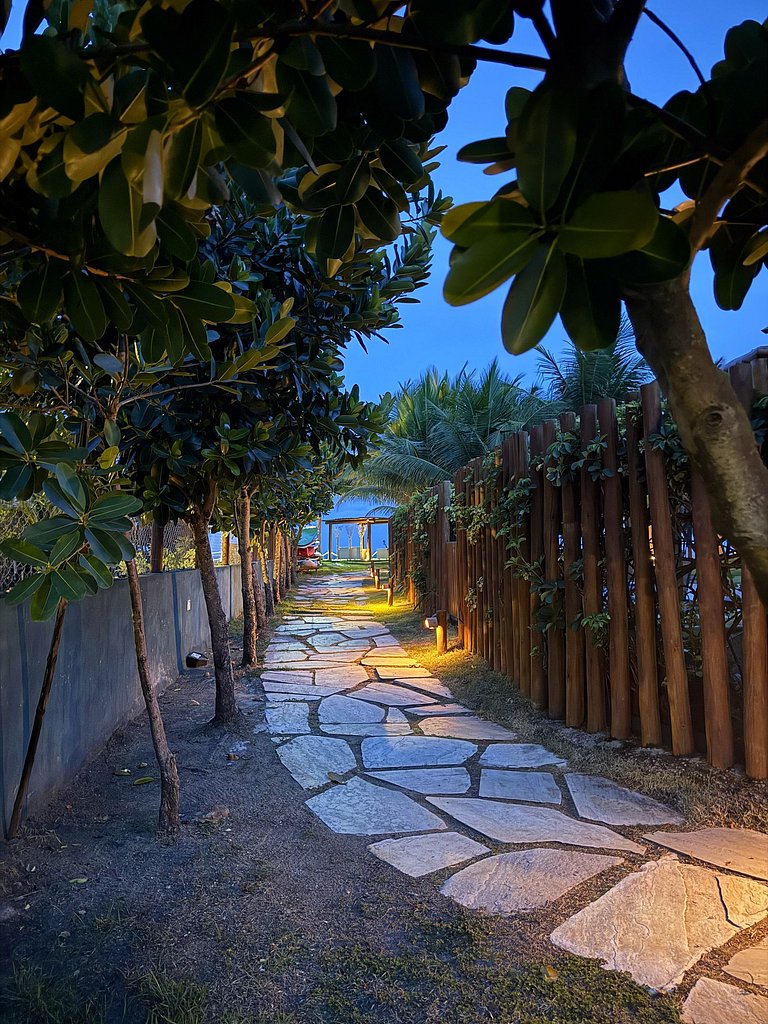 Casa Luxo Piscina Privativa Pé na Areia Muro Alto