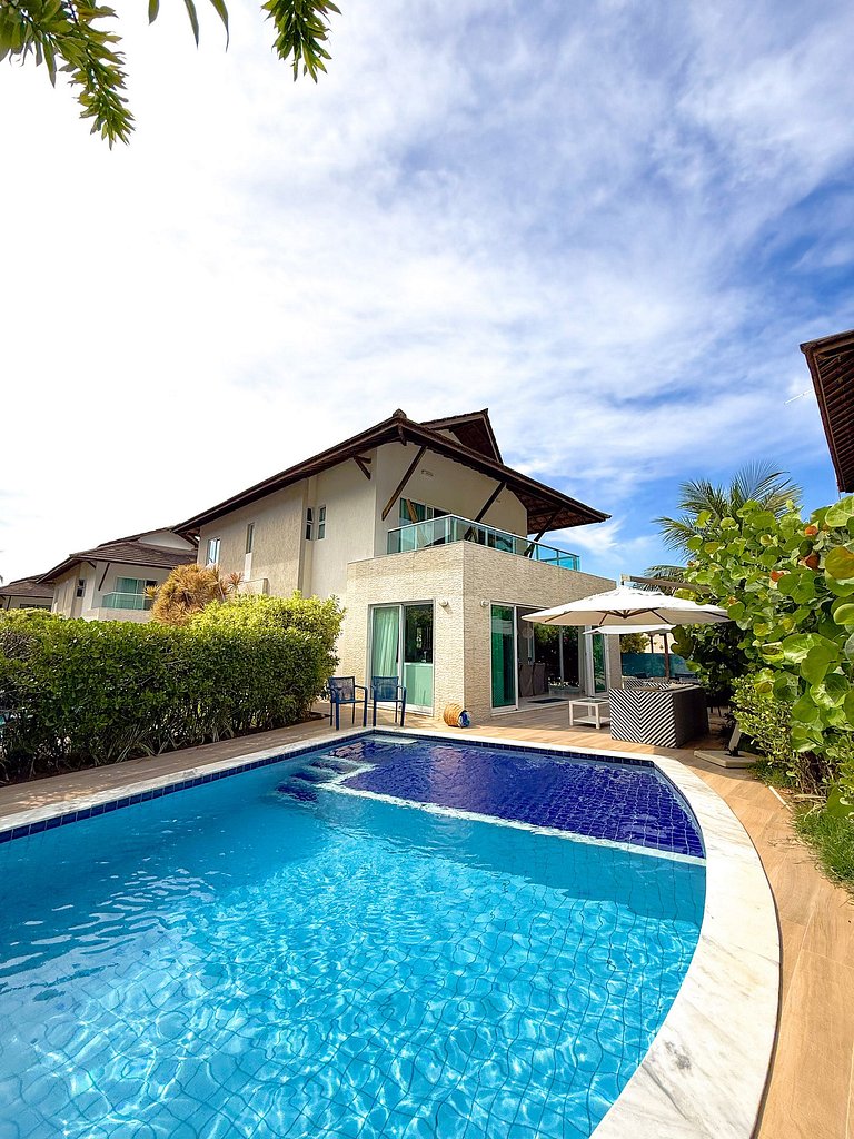 Casa Luxo Piscina Privativa Pé na Areia Muro Alto