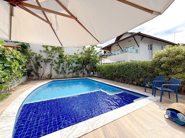 Casa Luxo Piscina Privativa Pé na Areia Muro Alto