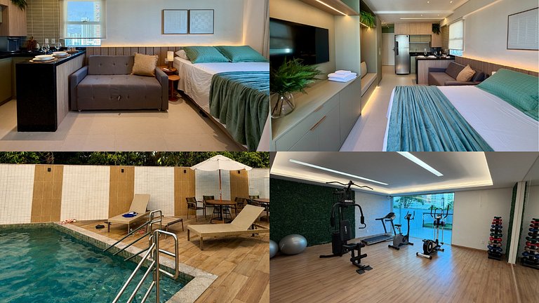 Studio Premium em Boa Viagem | 10 min do Aeroporto