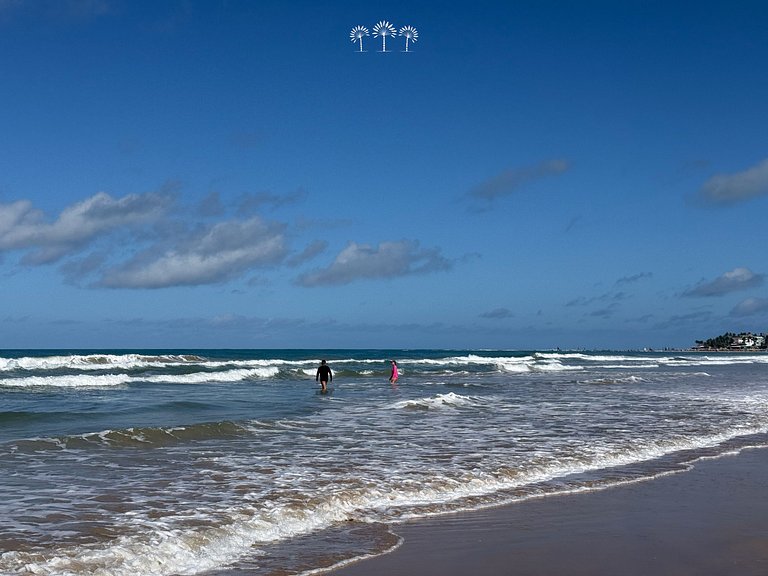 3 min à pé da praia Porto de Galinhas e Cupe