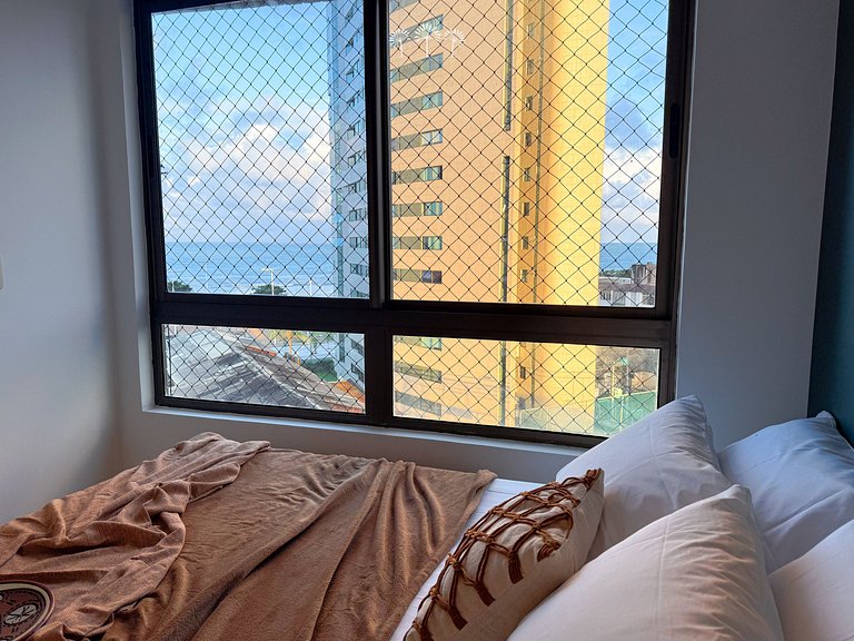 Melhor vista | 1 min da praia | 5 min do shopping