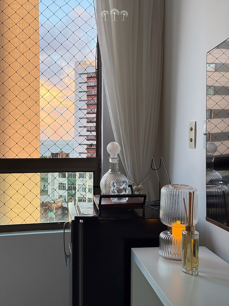 Melhor vista | 1 min da praia | 5 min do shopping