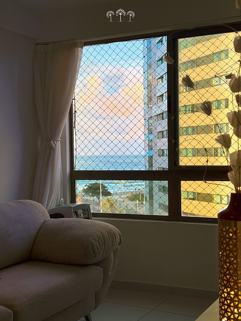 Melhor vista | 1 min da praia | 5 min do shopping