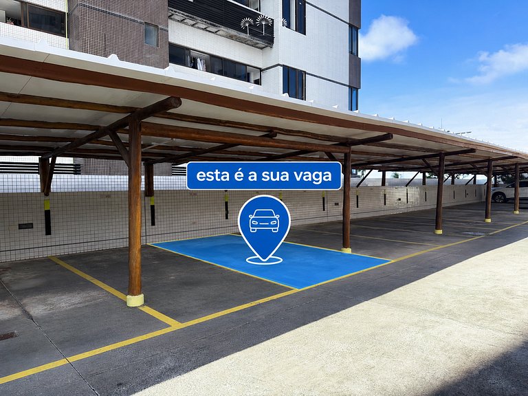 Melhor vista | 1 min da praia | 5 min do shopping